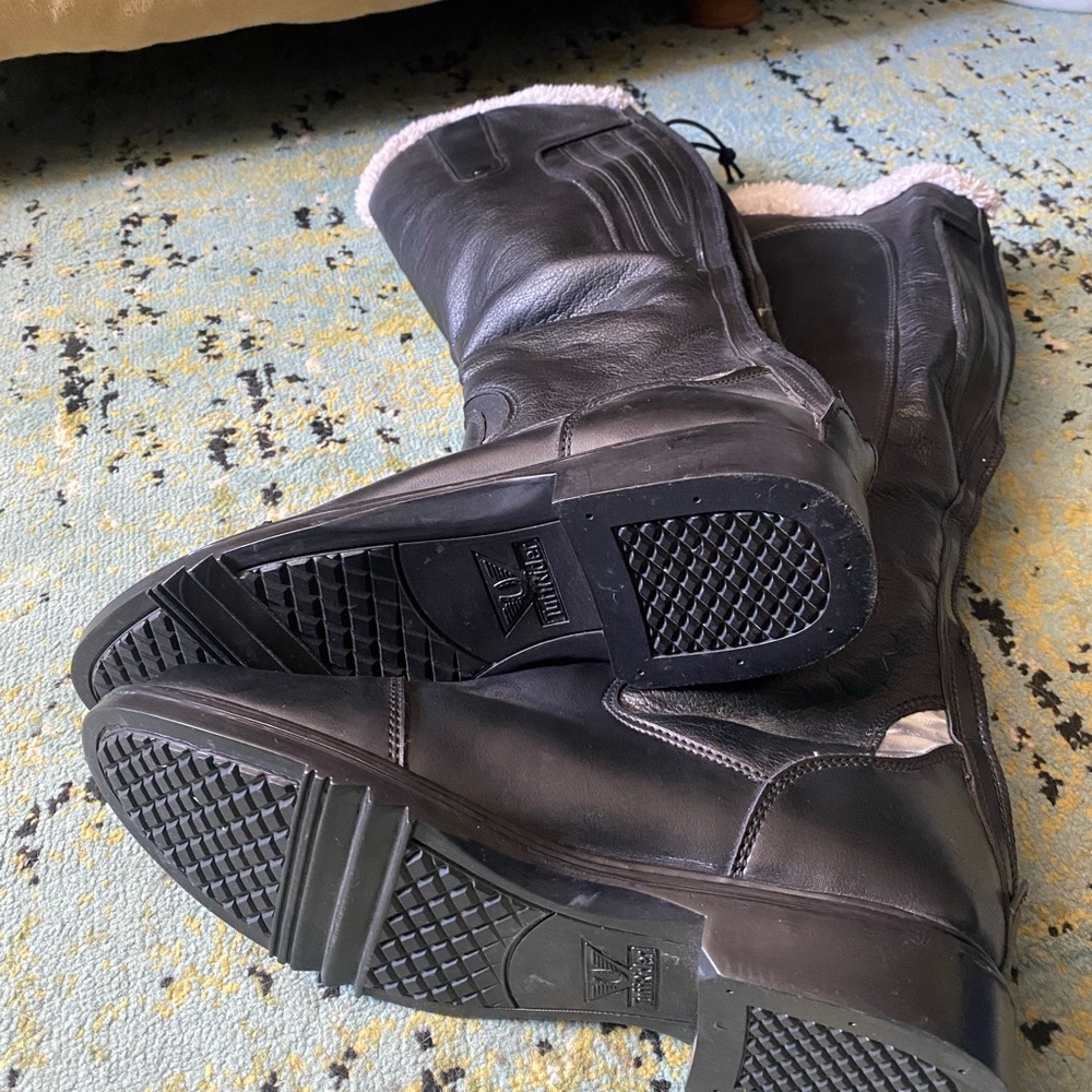 Women's Black Riding Boots - Picture 6 of 7